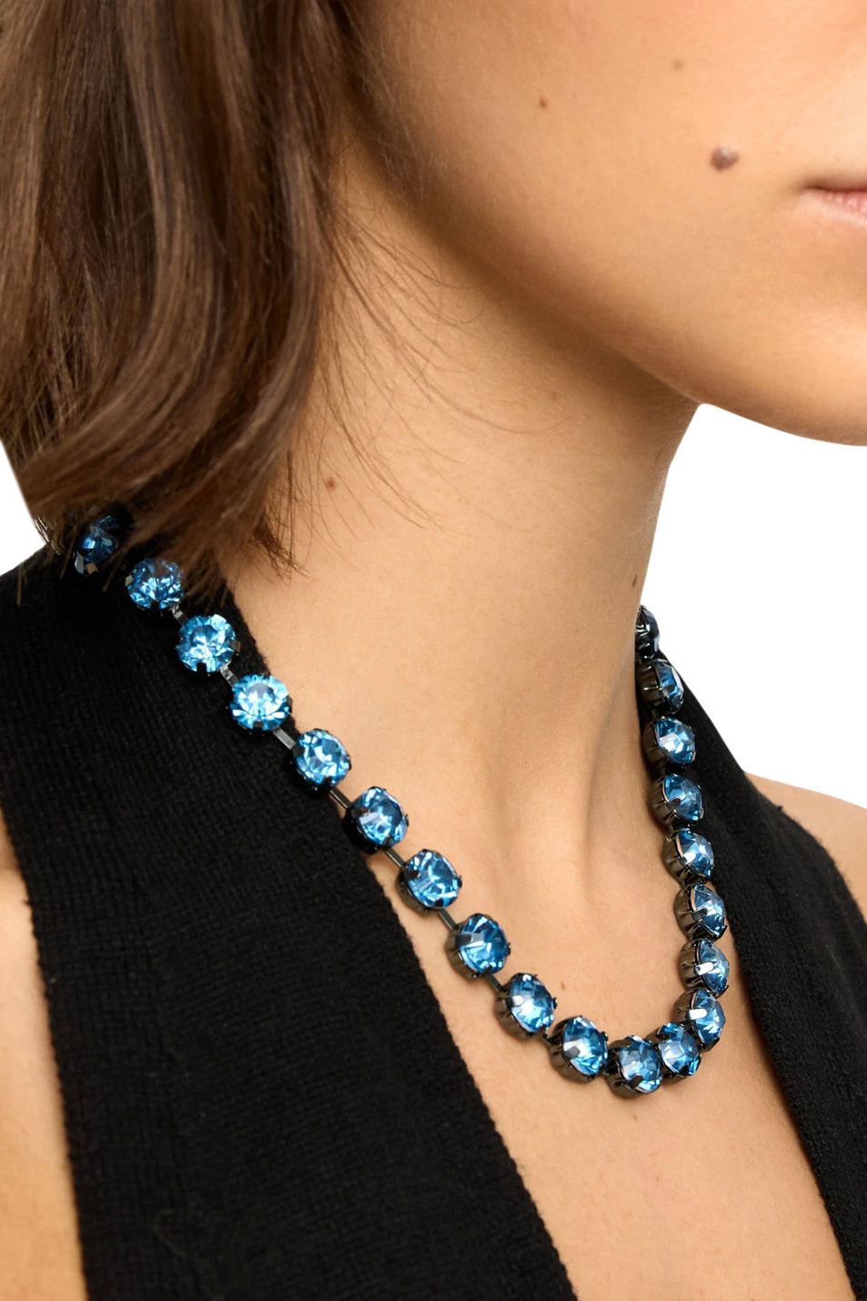 Колье с кристаллами|Основной цвет:Голубой Женский Parfois Колье с кристаллами (цвет ), артикул 242698 | Фото 3