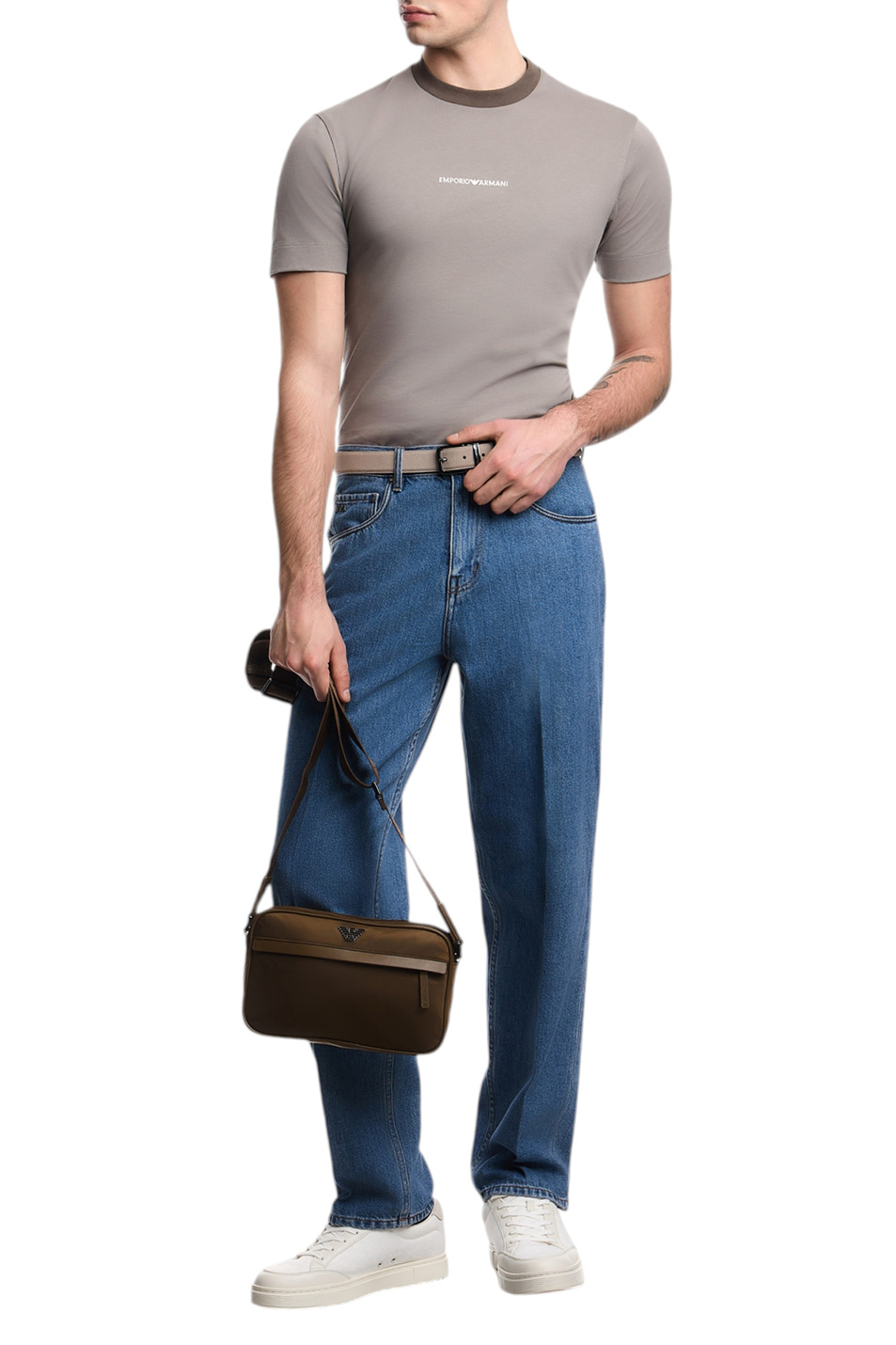 Мужской Emporio Armani Джинсы из смесового хлопка (цвет ), артикул EM000664-AF24872 | Фото 2