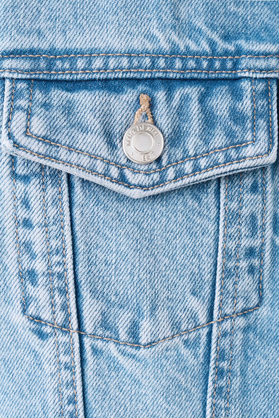 Девочкам Mango Kids Куртка джинсовая ALICE (цвет ), артикул 27085142 | Фото 4