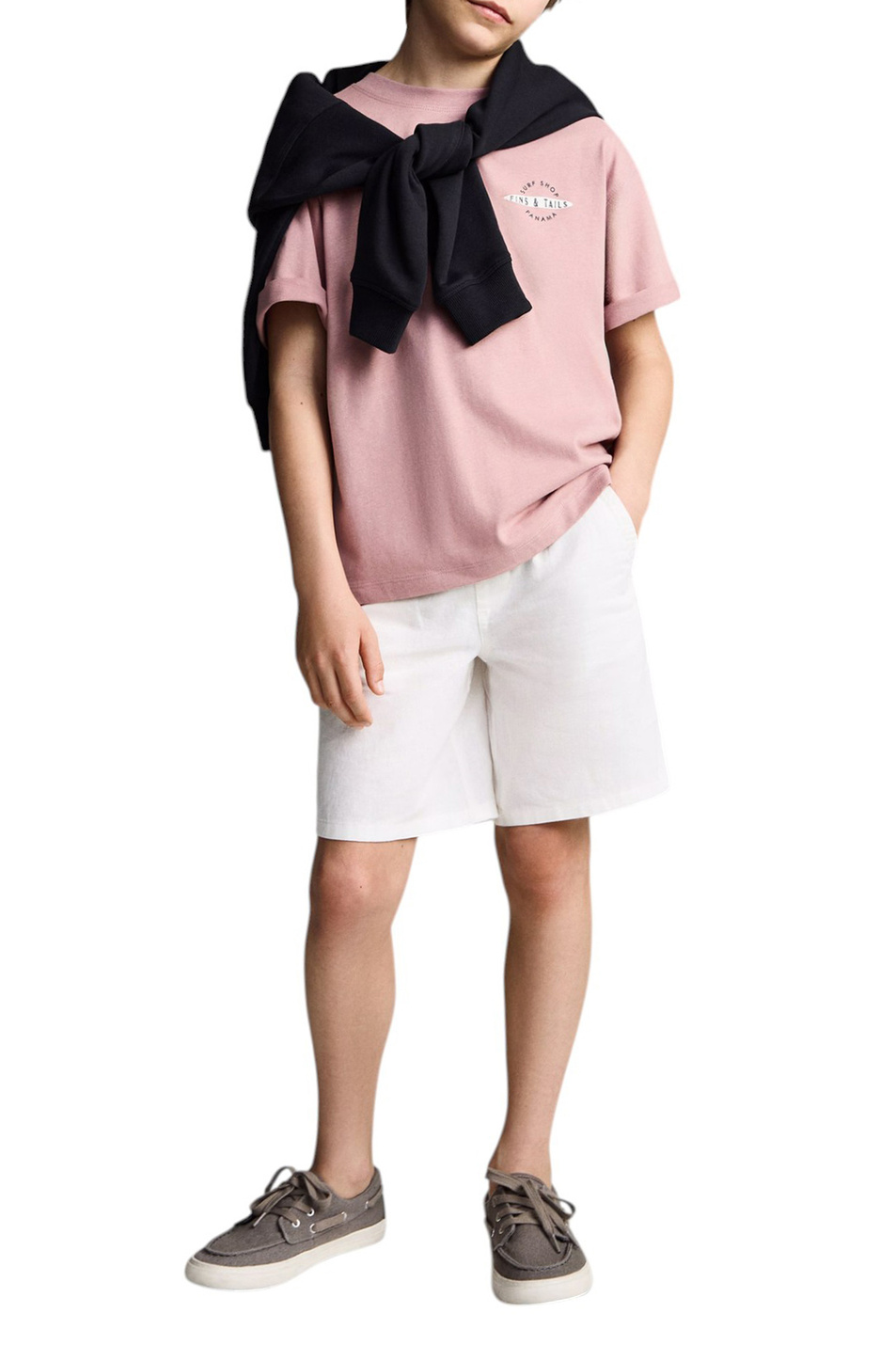Мальчикам Mango Kids Футболка PANAMA из хлопка (цвет ), артикул 87077687 | Фото 3