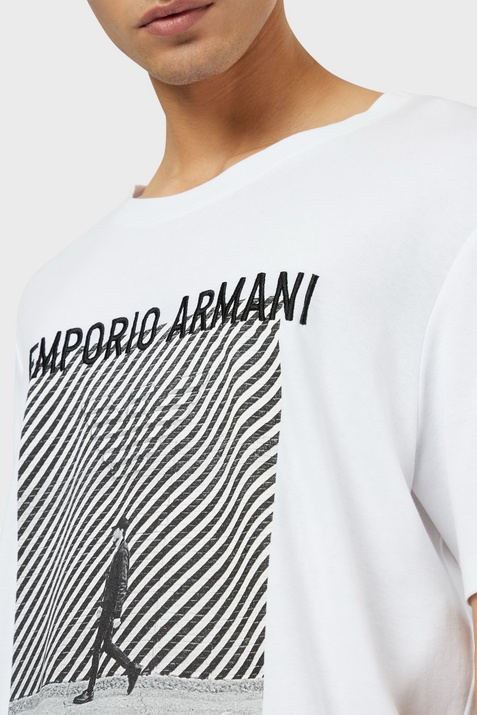 Emporio Armani Футболка из натурального хлопка ( цвет), артикул 3H1T65-1J92Z | Фото 1