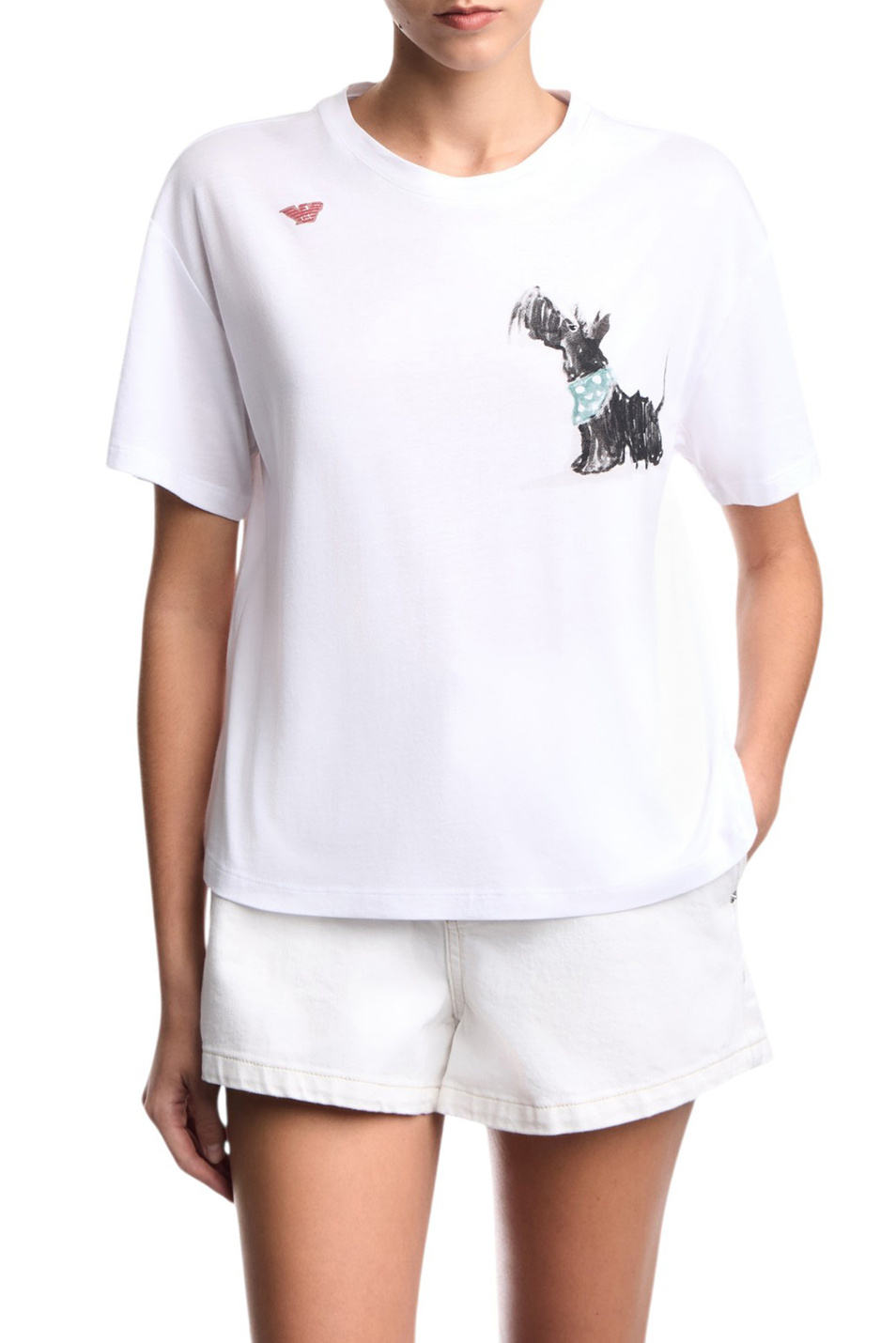 Женский Emporio Armani Футболка с принтом (цвет ), артикул EW004386-AF24854 | Фото 3