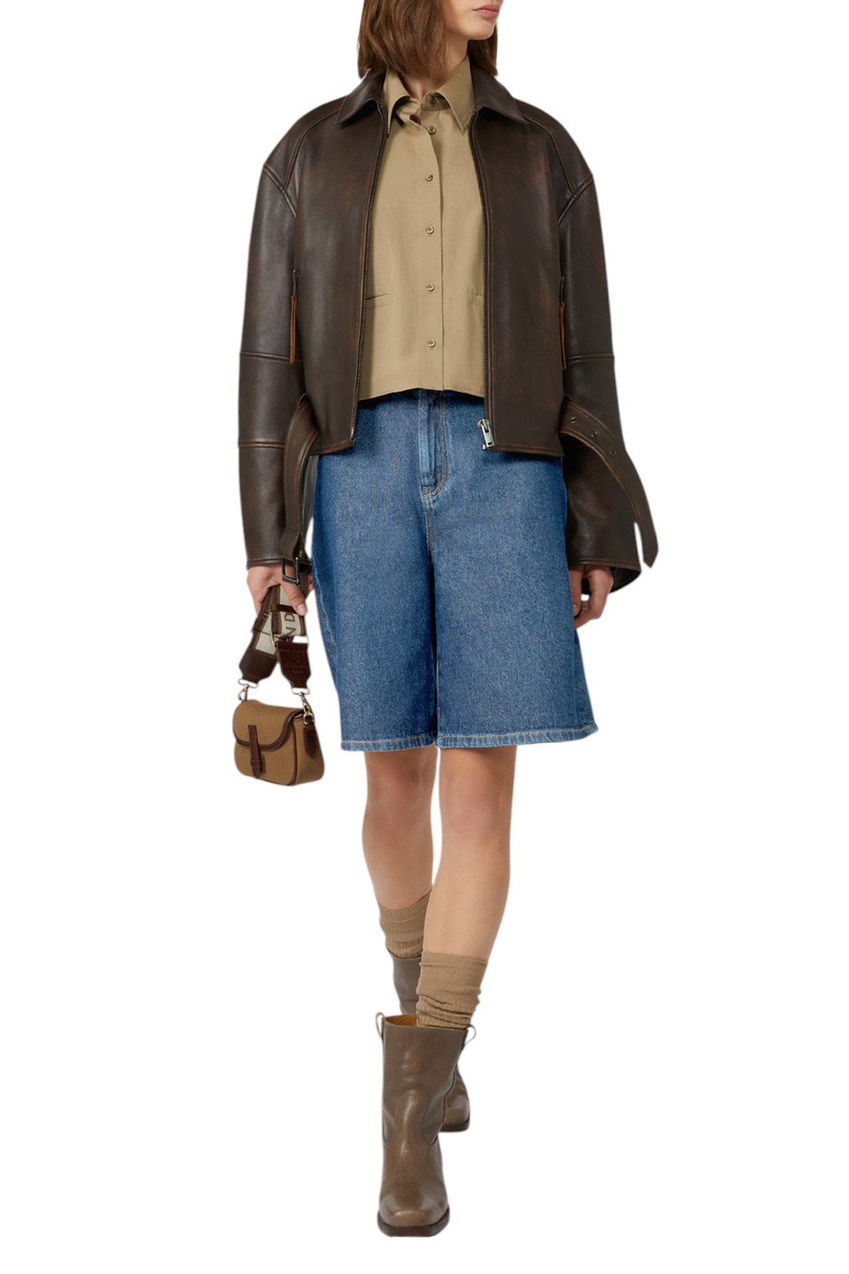 Женский Weekend Max Mara Рубашка SVAGO из хлопка укороченная (цвет ), артикул 2525116031 | Фото 2