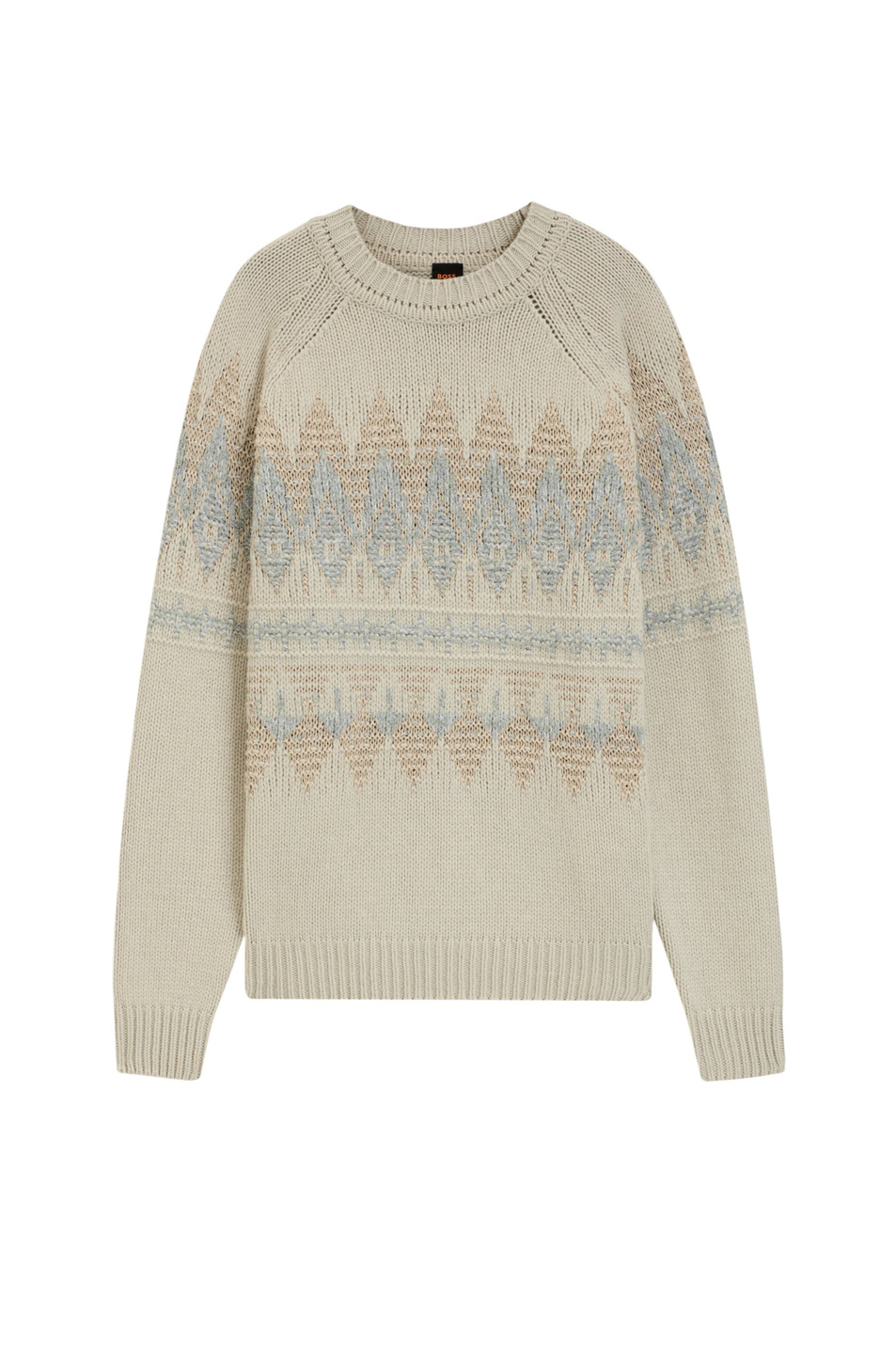 Свитер Karombo из смесовой шерсти|Основной цвет:Бежевый Мужской BOSS Свитер Karombo из смесовой шерсти (цвет ), артикул 50548686 | Фото 1