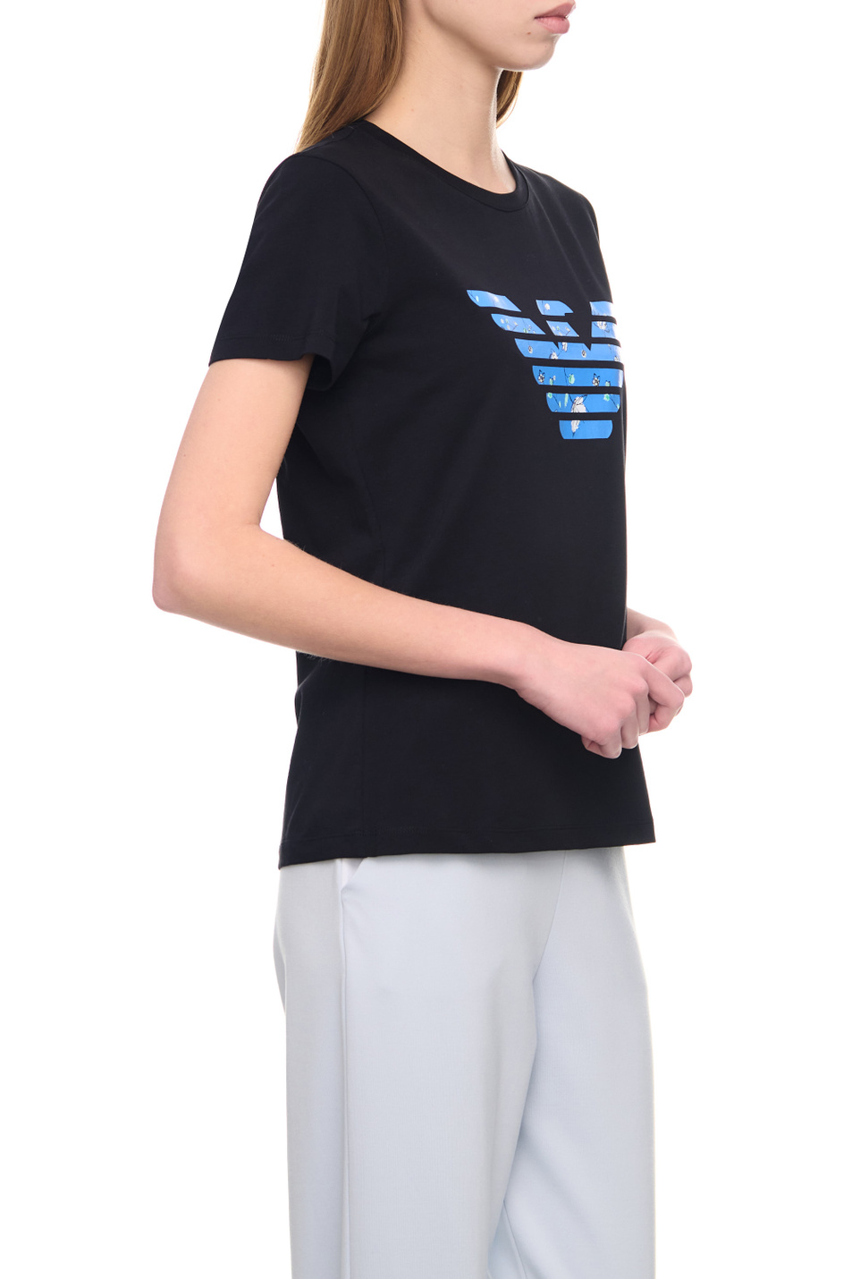 Женский Emporio Armani Футболка с крупным логотипом (цвет ), артикул 3R2T7N-2J07Z | Фото 5