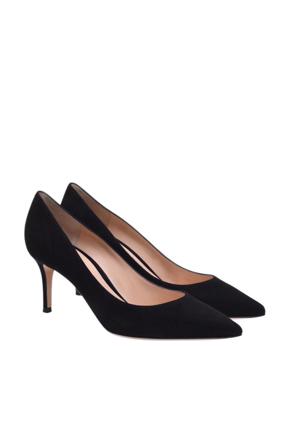 Женский Gianvito Rossi Туфли GIANVITO 70 из натуральной замши (цвет ), артикул G26770.70RIC.CAMNERO | Фото 2
