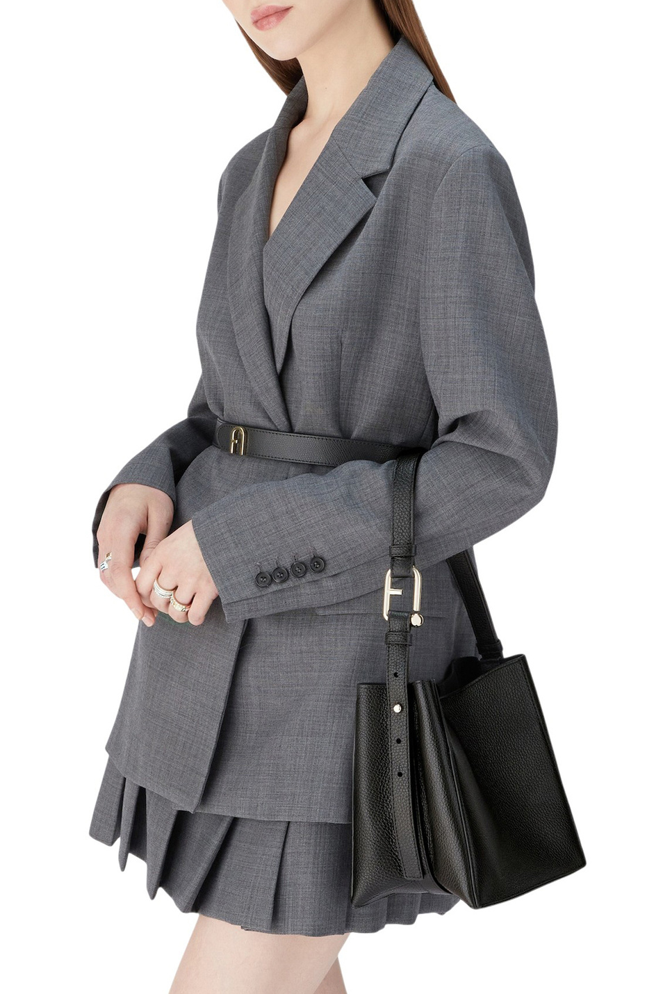 Женский Furla Сумка NUVOLA MINI из натуральной кожи (цвет ), артикул WB01373-HSF000 | Фото 6