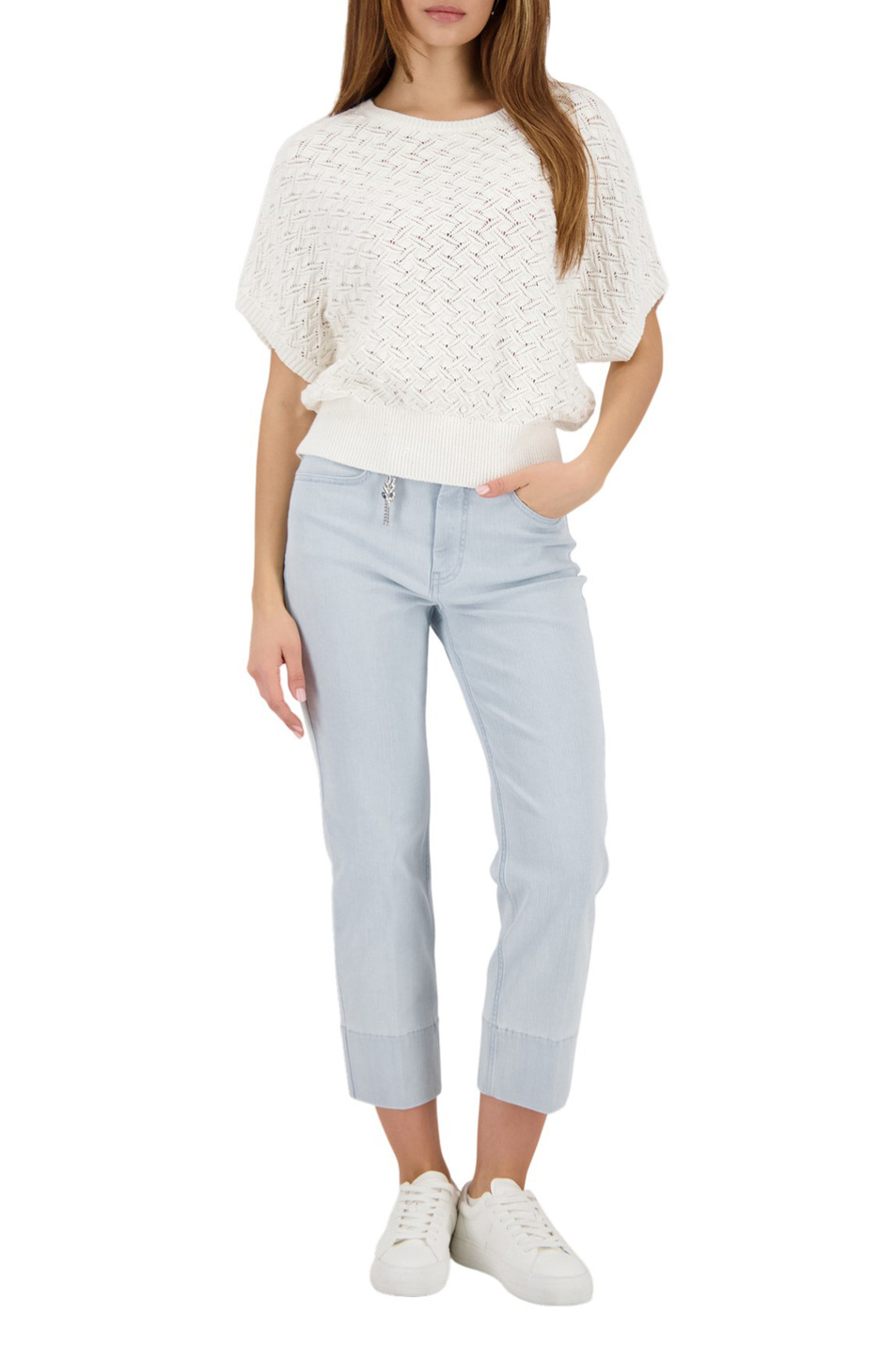 Женский Monari Джемпер ажурной вязки (цвет ), артикул 410239 | Фото 2