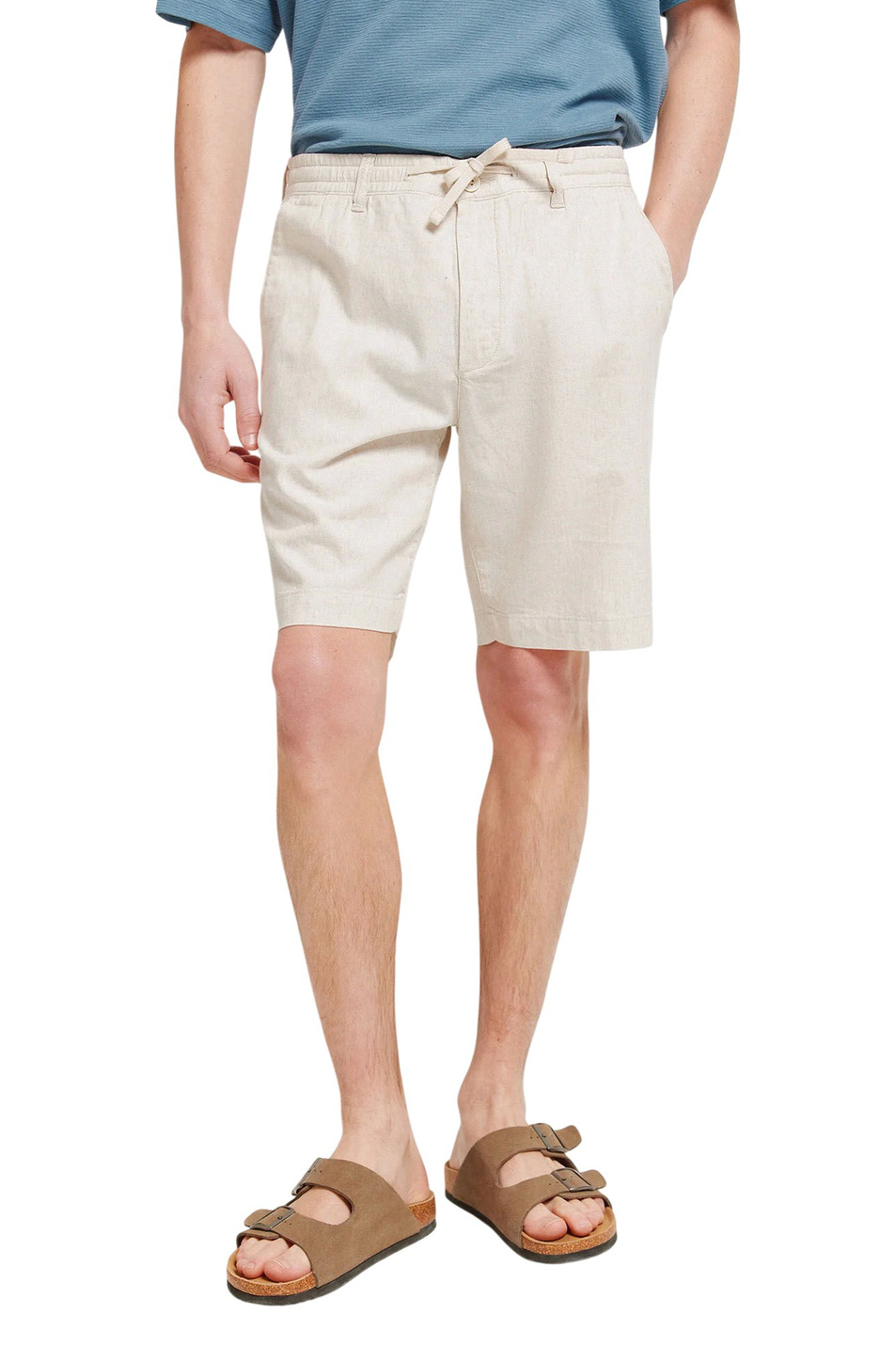 Мужской Springfield Шорты из хлопка и льна (цвет ), артикул 0433667 | Фото 1