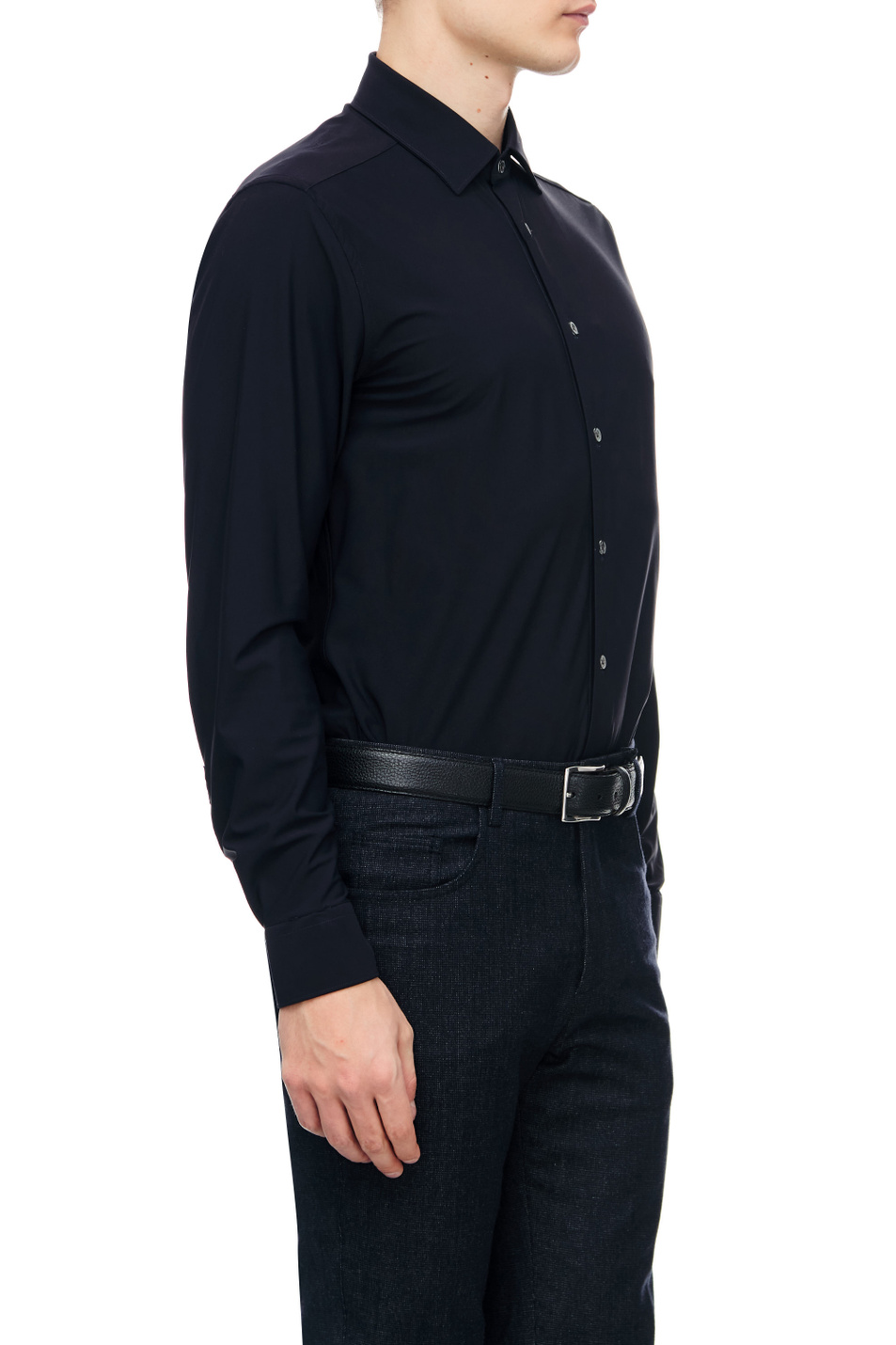 Мужской Corneliani Рубашка с контрастными пуговицами (цвет ), артикул 90P078-2811470 | Фото 3