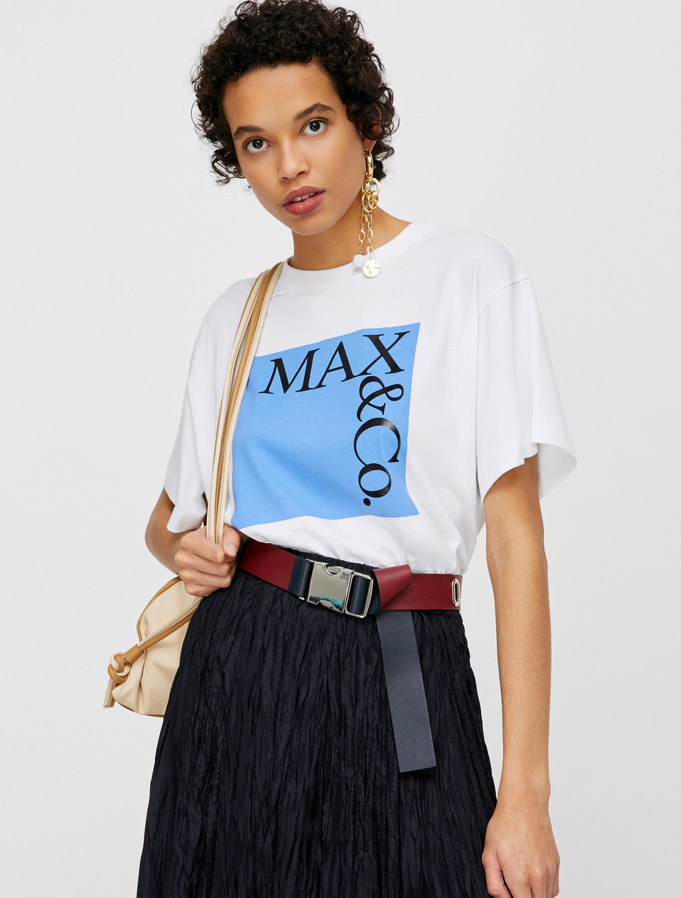 Женский MAX&Co. Футболка из натурального хлопка TEE (цвет ), артикул 49749620 | Фото 3