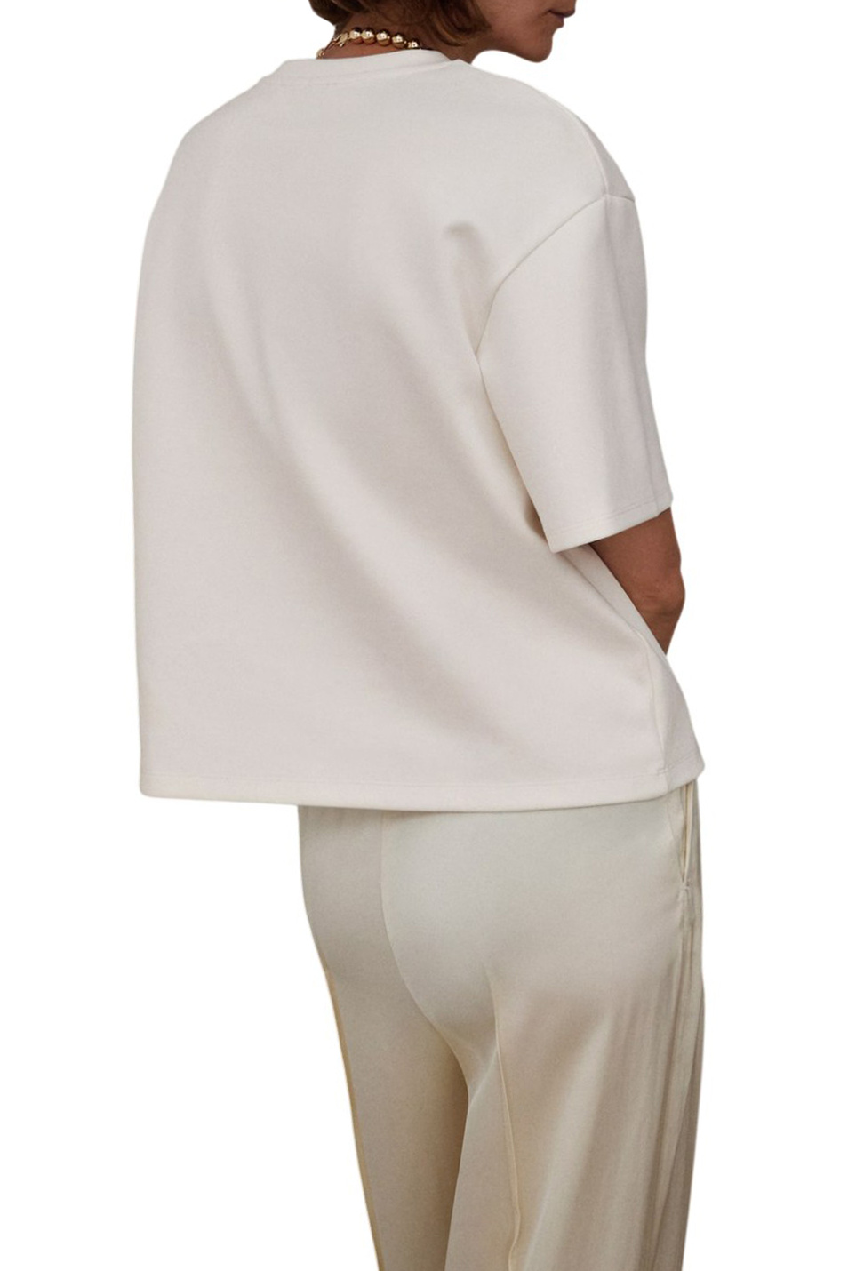 Футболка CELIA свободного кроя|Основной цвет:Белый Женский Mango Футболка CELIA свободного кроя (цвет ), артикул 17076358 | Фото 3