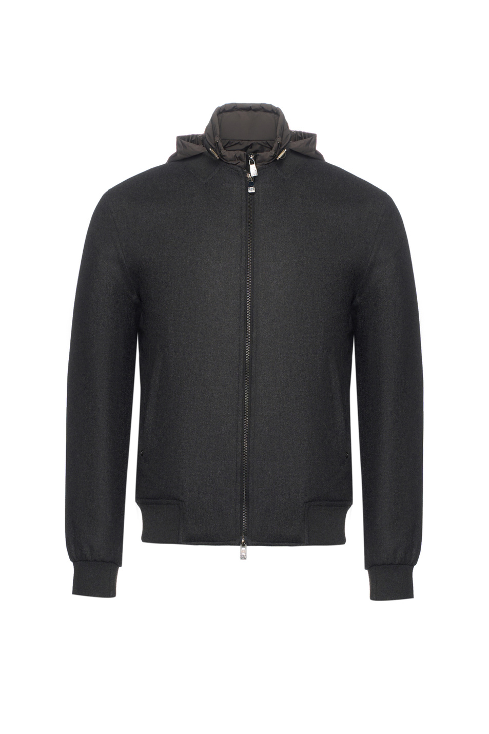 Бомбер из кашемира со съемным жилетом|Основной цвет:Серый Мужской Corneliani Бомбер из кашемира со съемным жилетом (цвет ), артикул 26L5V7-2620143 | Фото 1