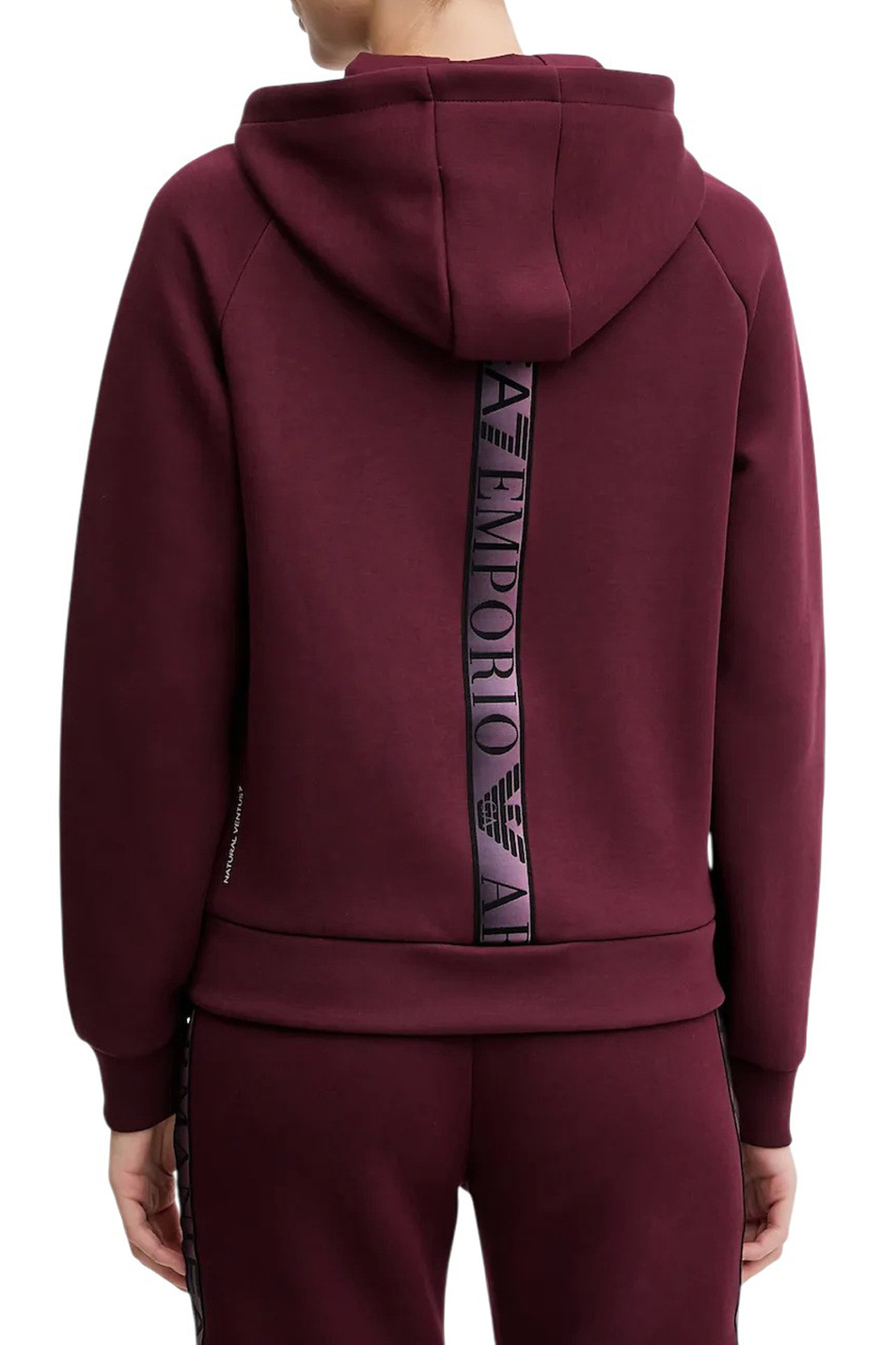 Толстовка с логотипом|Основной цвет:Бордовый Женский EA7 Толстовка с логотипом (цвет ), артикул 7W000675-AF13151 | Фото 5