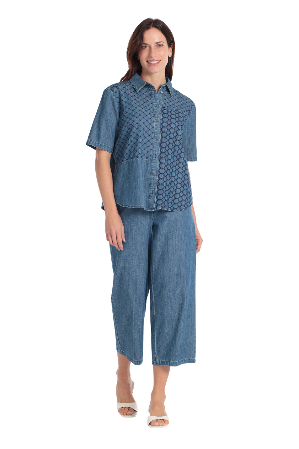 Женский Gerry Weber Рубашка джинсовая с вышивкой (цвет ), артикул N61074 | Фото 3