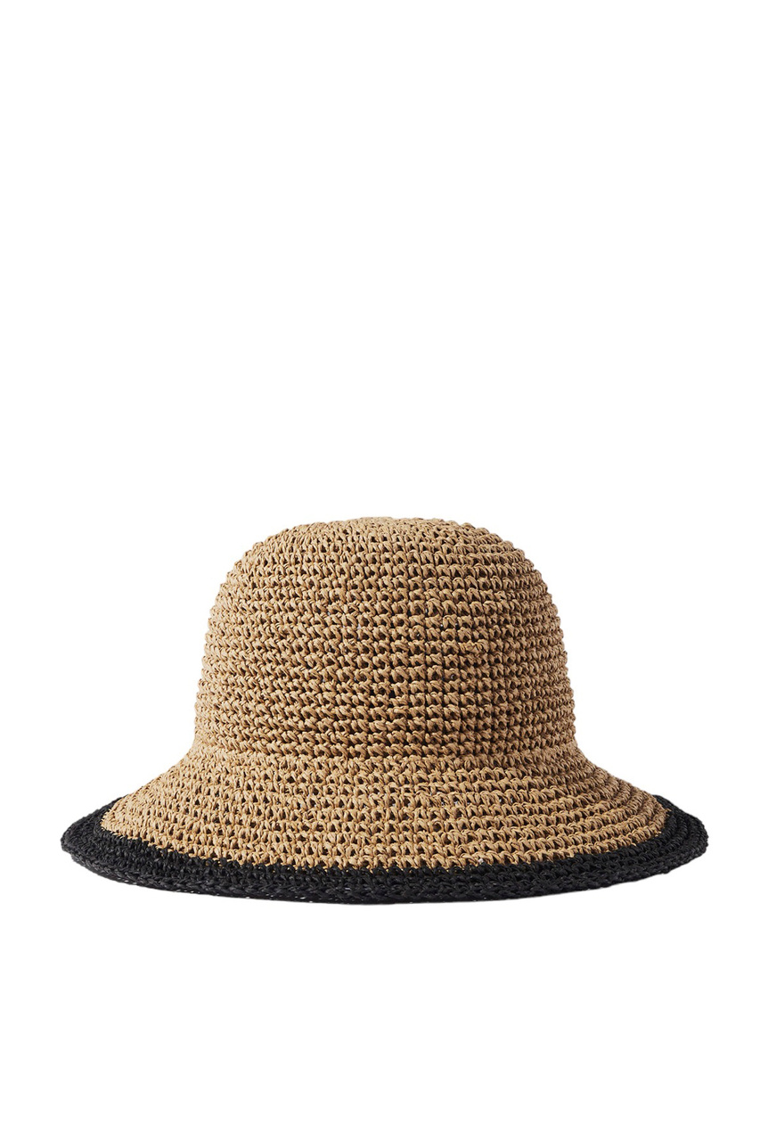 Шляпа соломенная|Основной цвет:Черный|Артикул:209201 | Фото 1