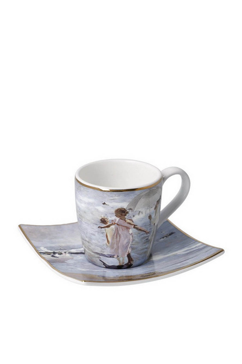Goebel Чашка для эспрессо с блюдцем "Время для ванны" ( цвет), артикул 67-018-06-1 | Фото 1