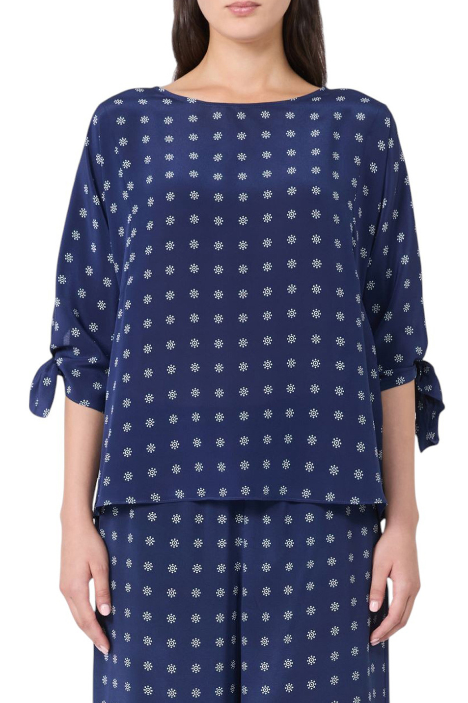 Женский Weekend Max Mara Блузка ADONE из шелка (цвет ), артикул 2525116101 | Фото 4