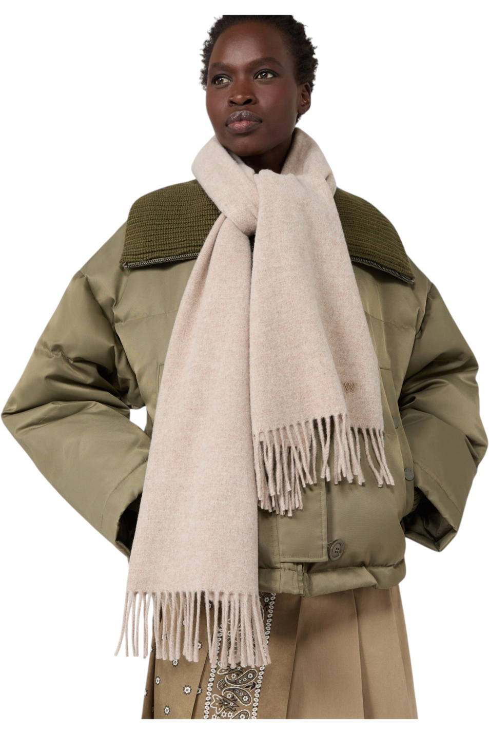 Женский Weekend Max Mara Шарф SCOGLIO из шерсти (цвет ), артикул 2625546085 | Фото 2