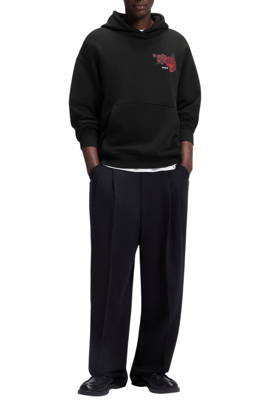 Мужской HUGO Худи Dagethood из хлопка (цвет ), артикул 50556389 | Фото 2