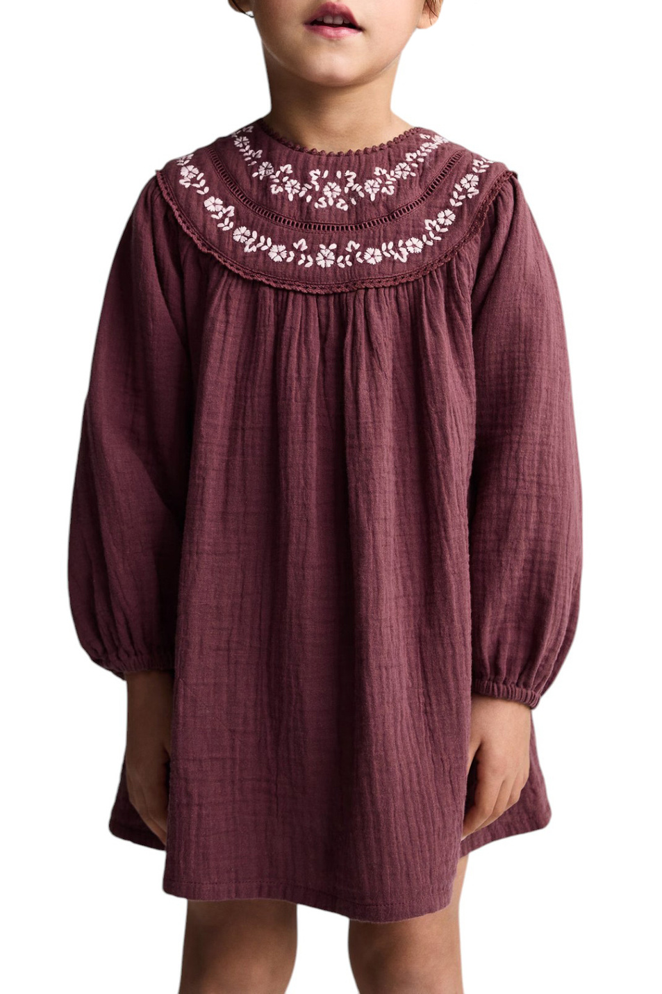 Девочкам Mango Kids Платье BERRY из хлопка (цвет ), артикул 87040642 | Фото 4