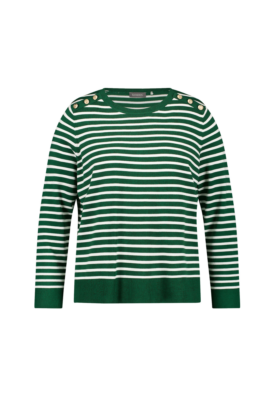 Женский Samoon Джемпер с контрастными пуговицами (цвет ), артикул 490017-87002 | Фото 1