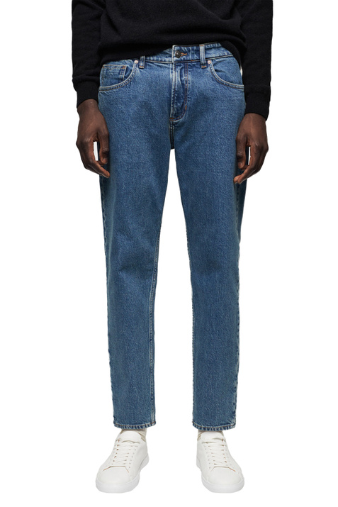 Mango Man Укороченные джинсы BEN зауженного кроя ( цвет), артикул 47000779 | Фото 3