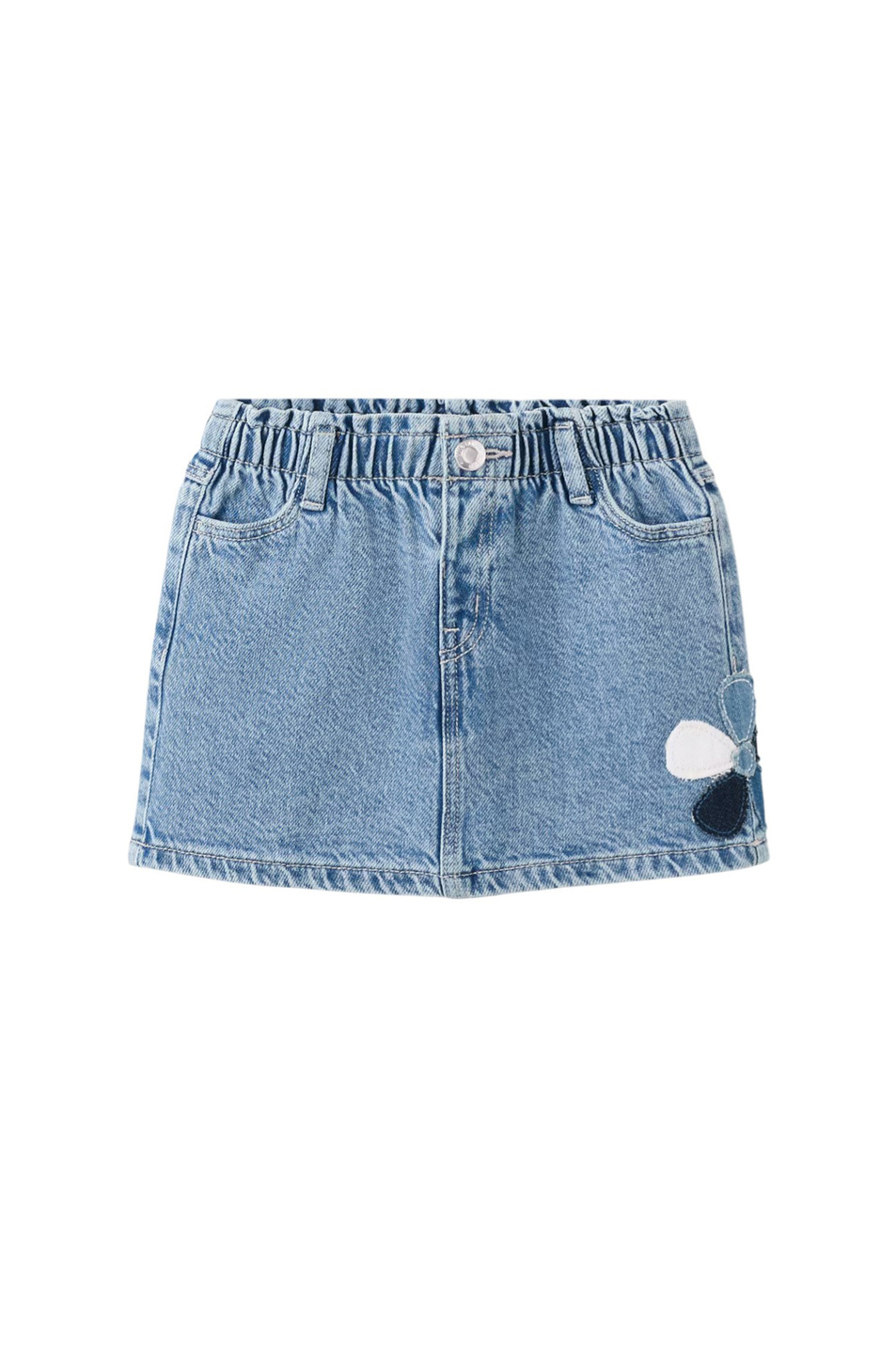 Девочкам Mango Kids Юбка джинсовая PATCHSET (цвет ), артикул 27095144 | Фото 1
