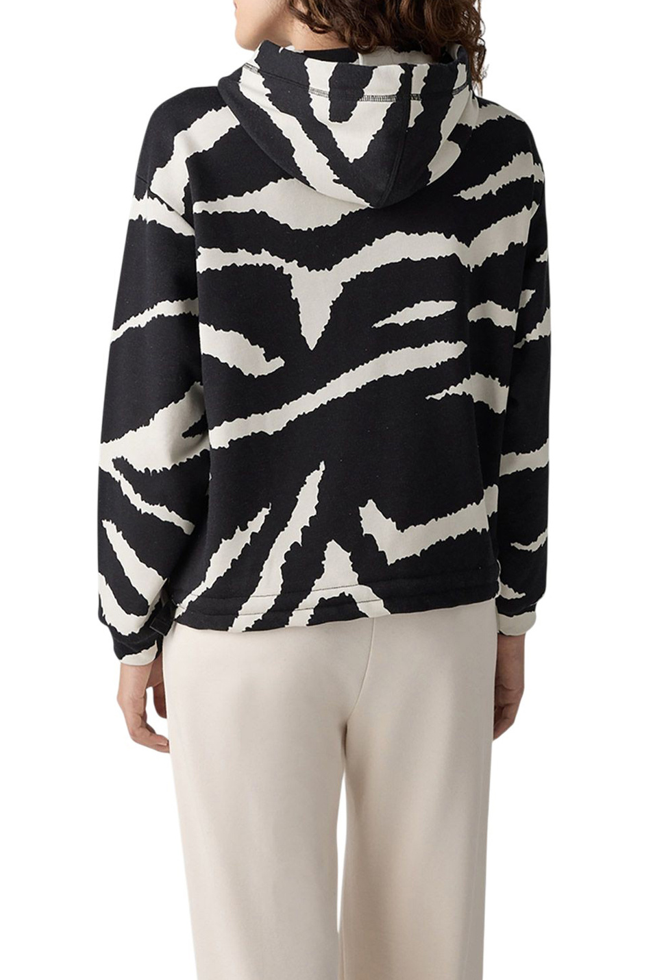 Женский LeComte Худи из смесового хлопка с принтом (цвет ), артикул 55-621301 | Фото 5