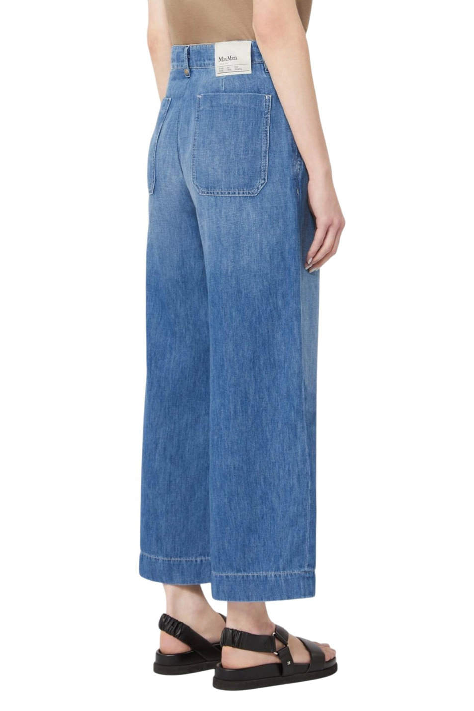 Женский Max Mara Брюки ASTICE из денима (цвет ), артикул 2619181043 | Фото 4