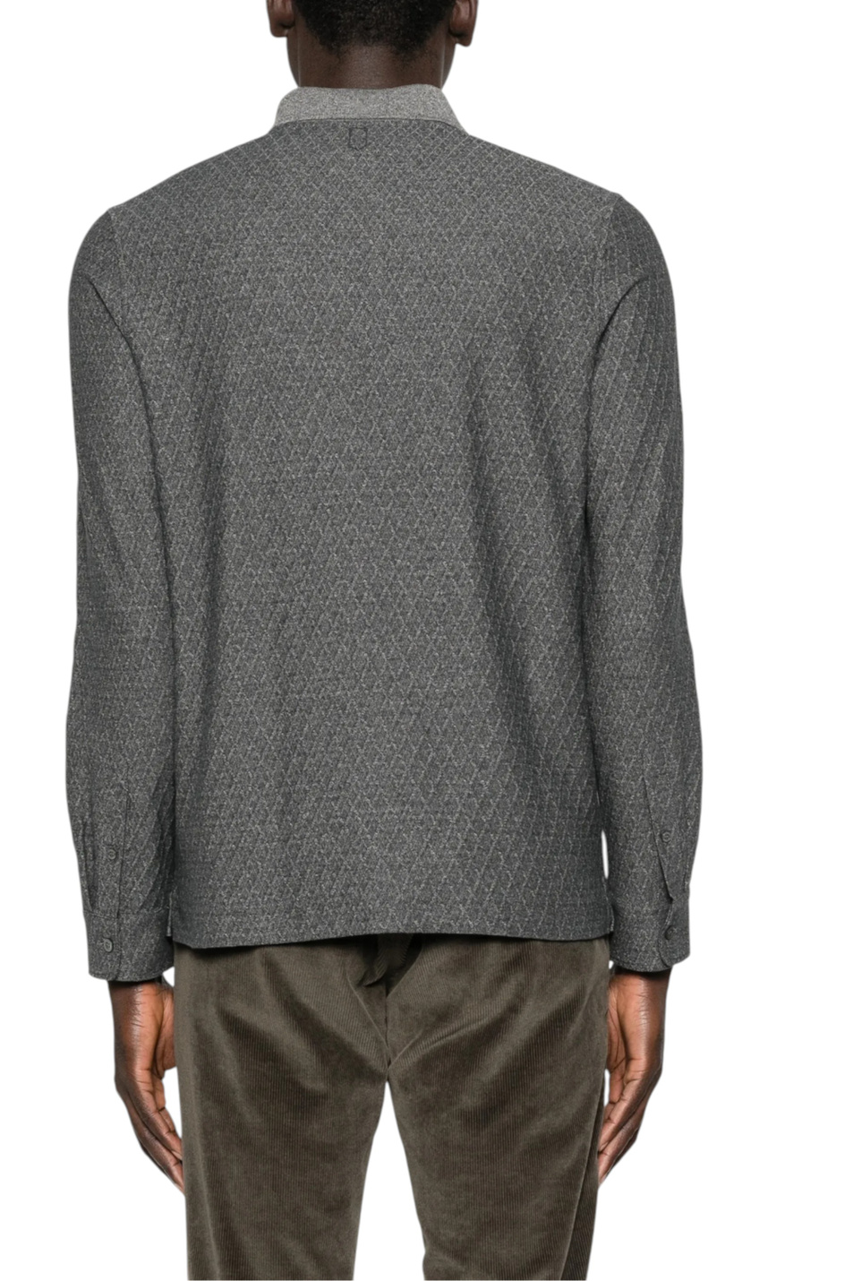 Мужской Canali Джемпер поло из хлопка (цвет ), артикул T0907MJ02336 | Фото 5