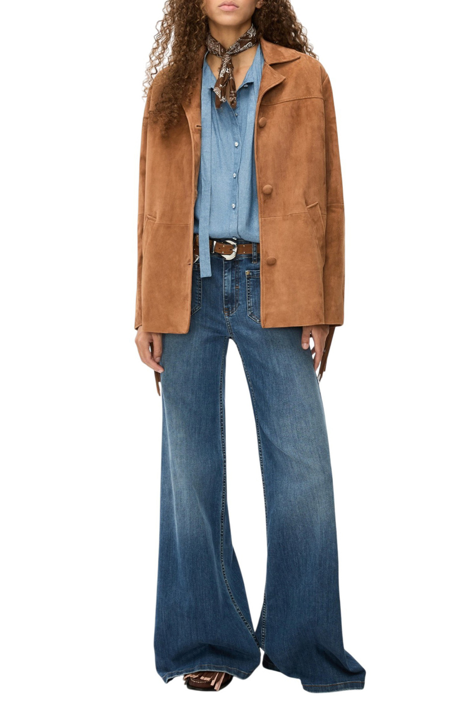 Женский iBLUES Куртка IBLAFONE из натуральной замши (цвет ), артикул 2617441021 | Фото 2