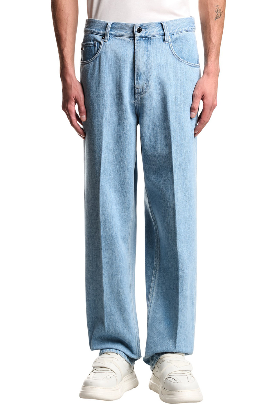 Мужской Emporio Armani Джинсы из смесового хлопка (цвет ), артикул EM000664-AF24872 | Фото 3