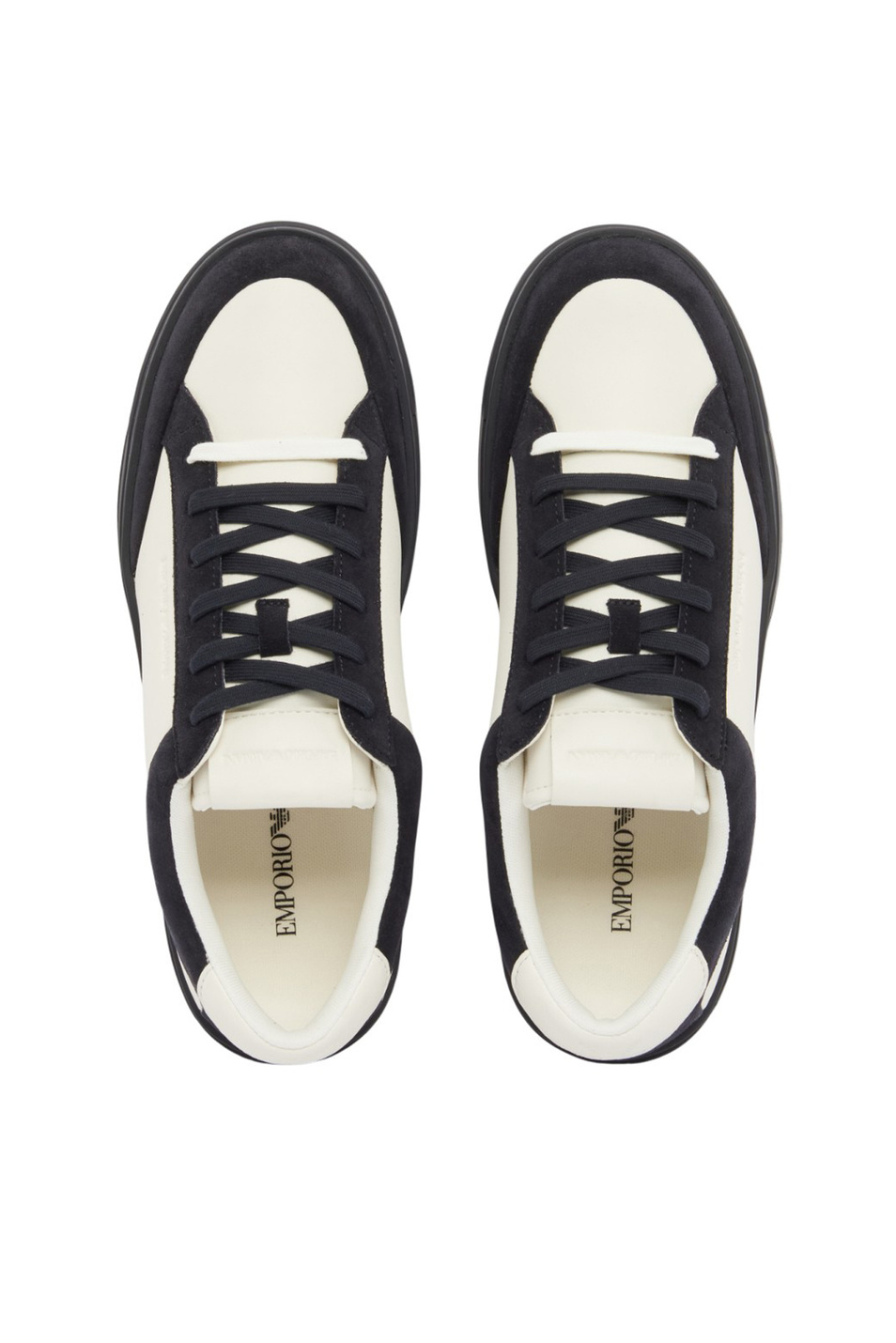 Мужской Emporio Armani Кеды из натуральной кожи и замши (цвет ), артикул EM004784-AF23198 | Фото 4