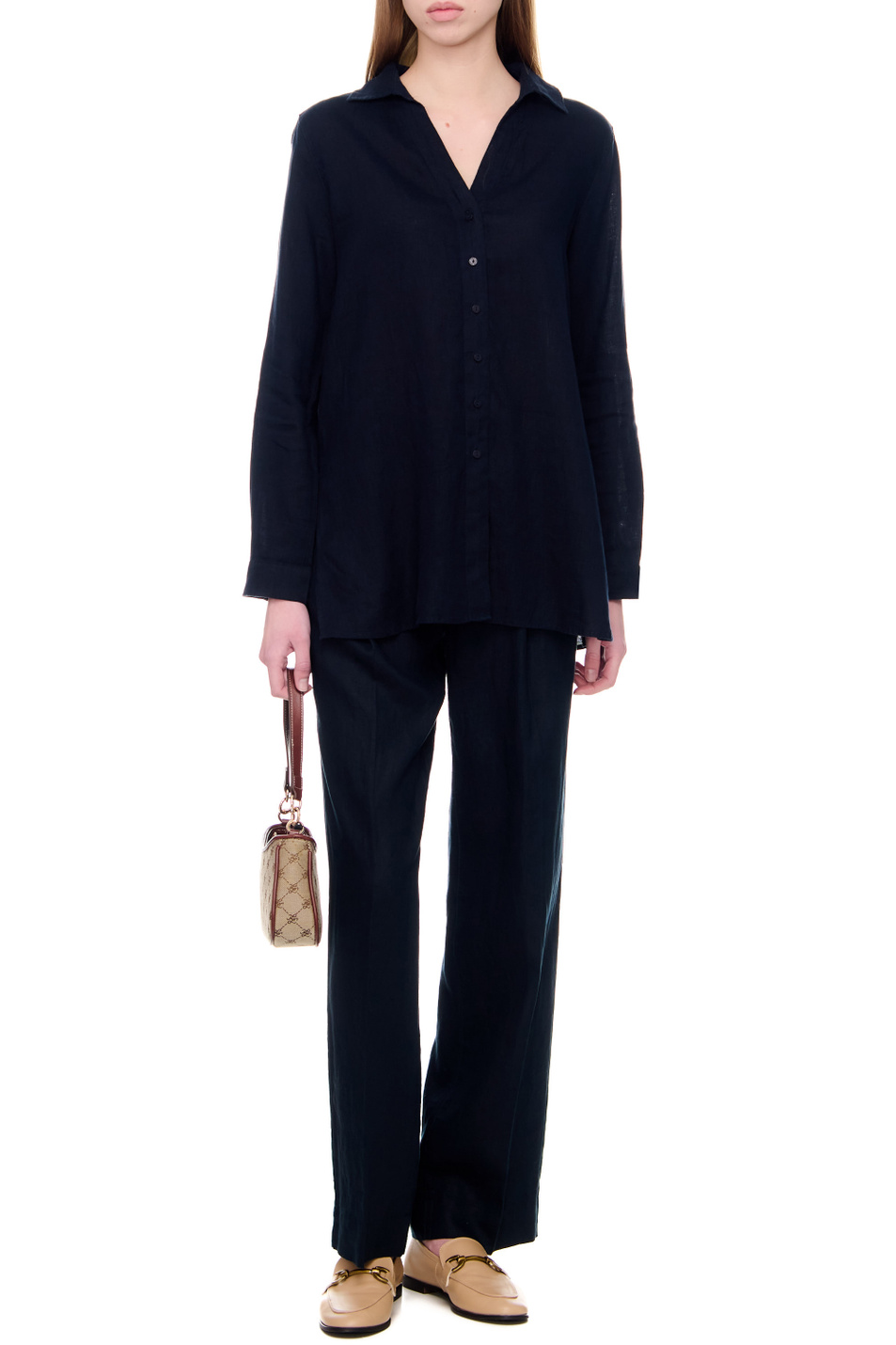 Женский Gerry Weber Рубашка из чистого льна (цвет ), артикул 860038-66435 | Фото 3