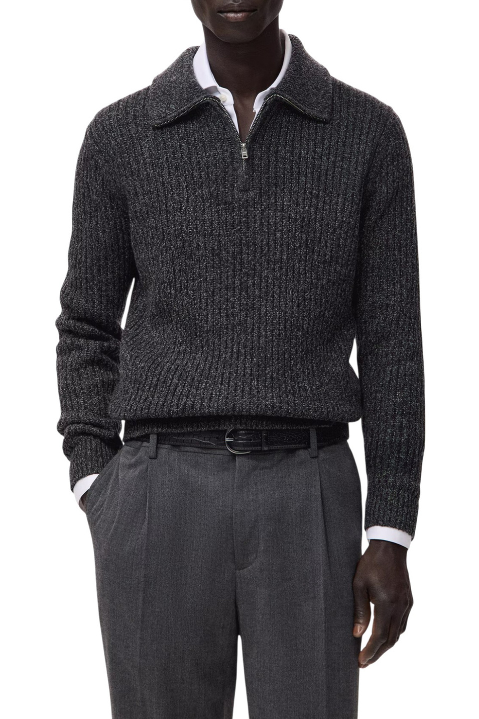 Мужской Mango Man Свитер JOANP из смесовой шерсти (цвет ), артикул 27031254 | Фото 3