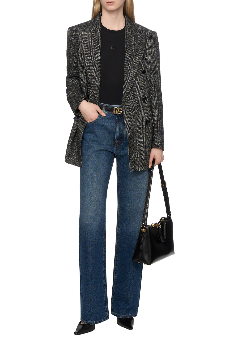 Женский Dolce & Gabbana Футболка из хлопка (цвет ), артикул F8V42Z-GDDL7 | Фото 3