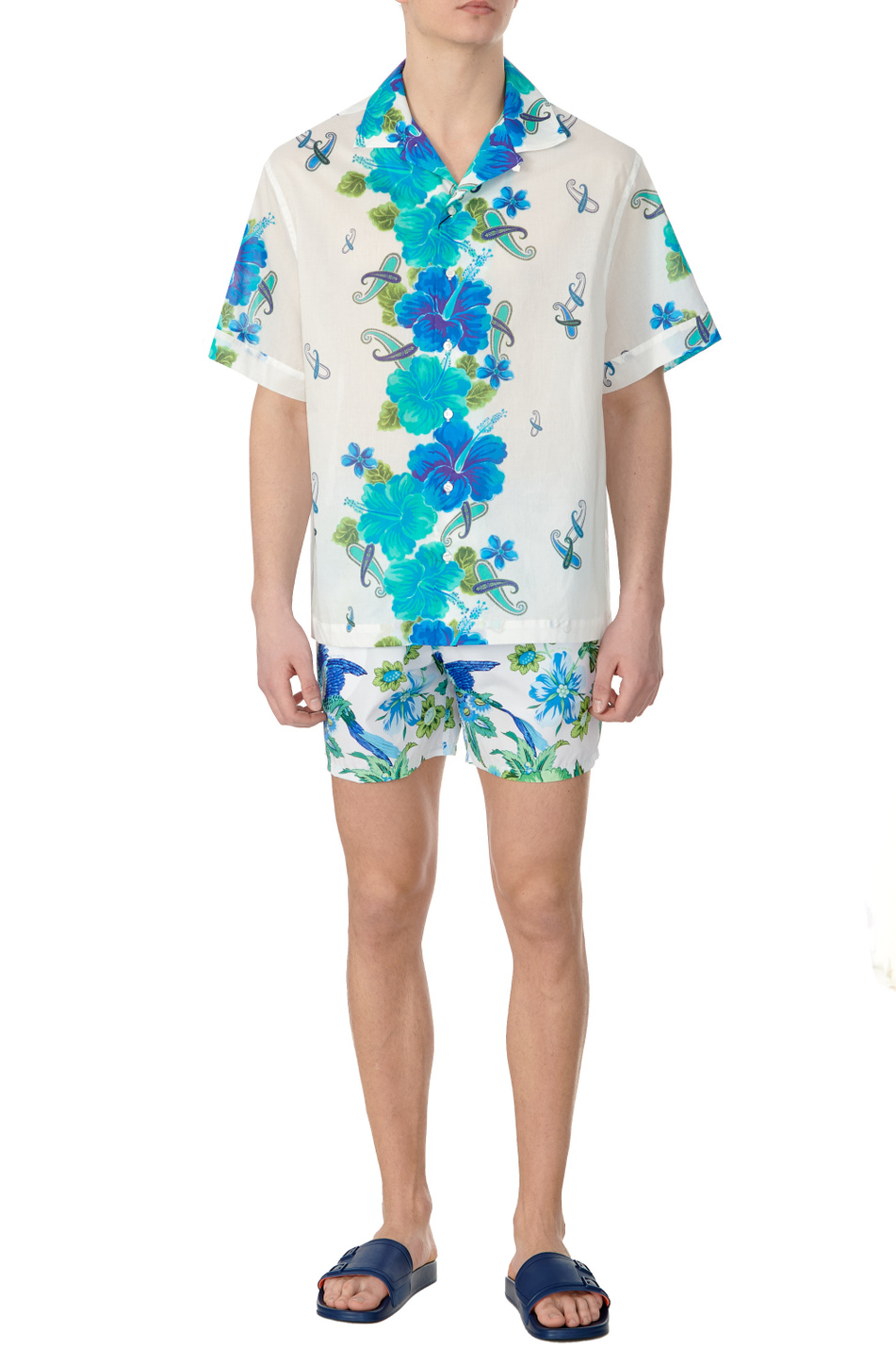 Мужской Etro Рубашка из натурального хлопка с принтом (цвет ), артикул MRIC001399SP505X0883 | Фото 2