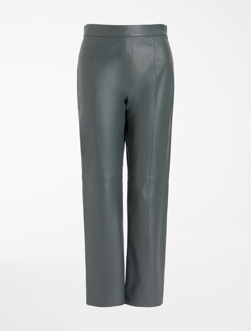 Weekend Max Mara Укороченные брюки ARIELLA из натуральной кожи наппа (цвет ), артикул 54310117 | Фото 1