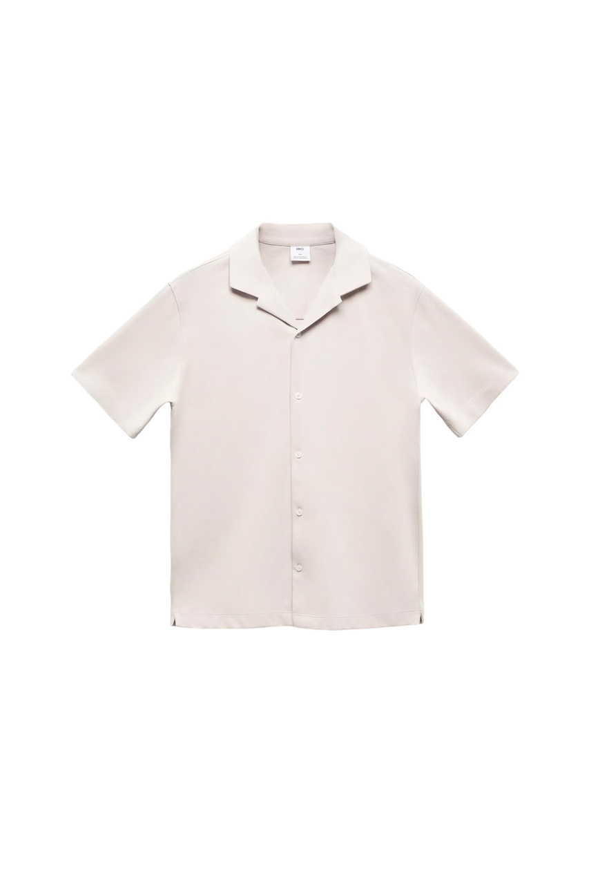Рубашка BONHEUR с короткими рукавами|Основной цвет:Кремовый|Артикул:67046316 | Фото 1