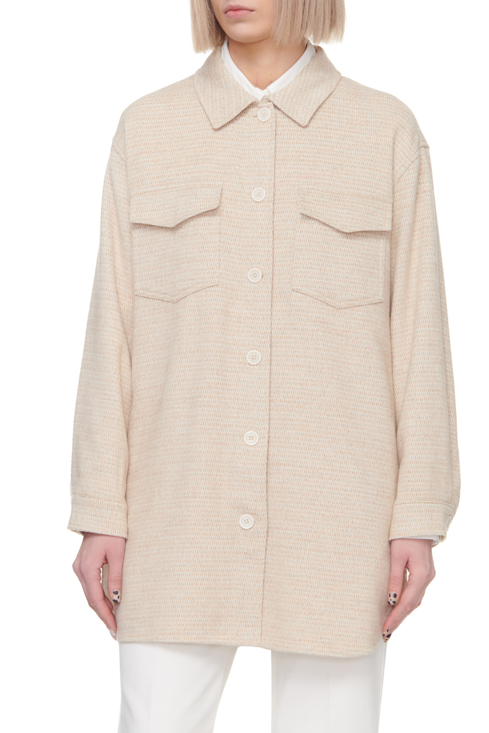 Женский Gerry Weber Рубашка с нагрудными карманами (цвет ), артикул 630027-31323 | Фото 5