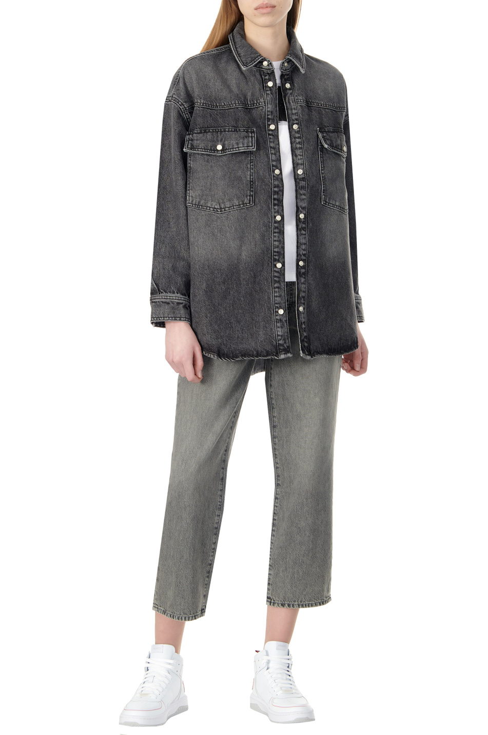 Женский HUGO Рубашка джинсовая из натурального хлопка (цвет ), артикул 50508975 | Фото 2