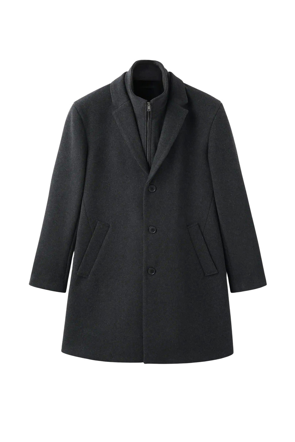 Мужской Mango Man Пальто URIEL со съемным внутренним воротником (цвет ), артикул 27941179 | Фото 1