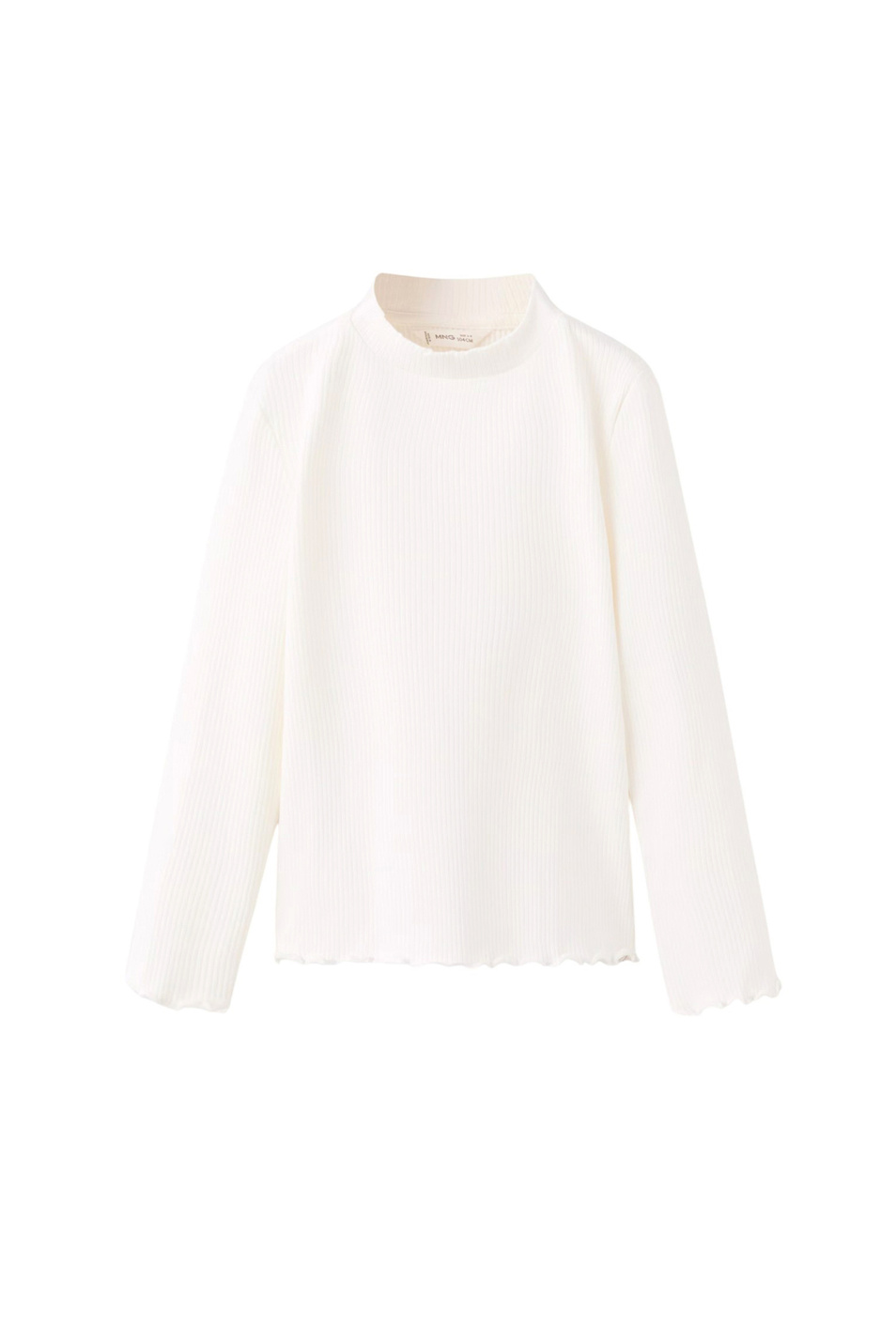 Девочкам Mango Kids Водолазка TURBORIB из эластичного хлопка (цвет ), артикул 27001341 | Фото 1