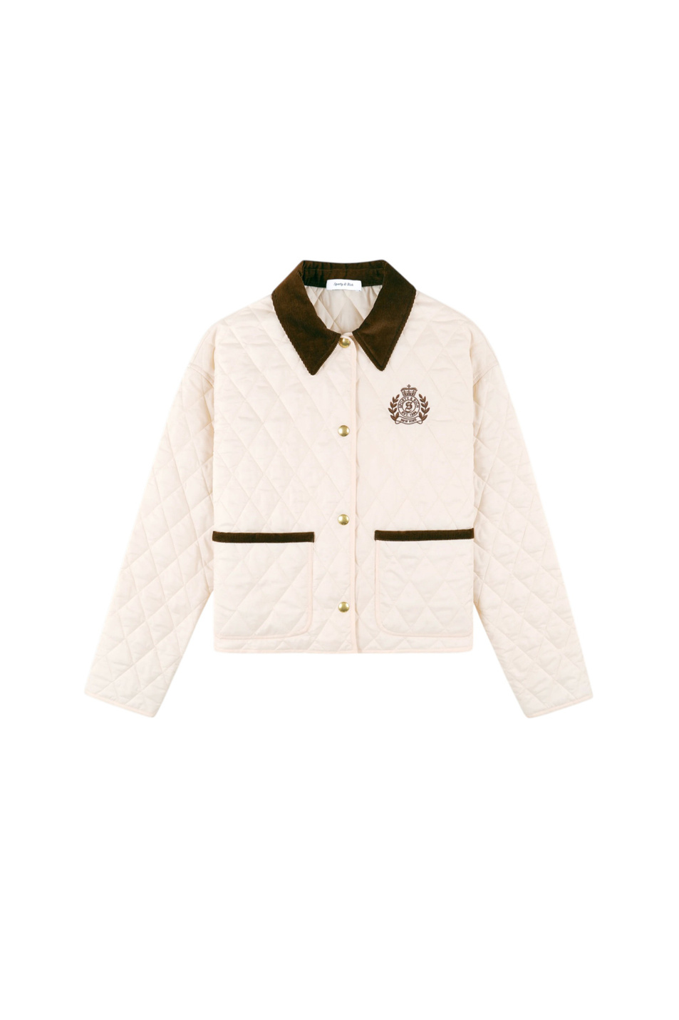 Женский Sporty & Rich Куртка H&W Crest Nylon с отложным воротником (цвет ), артикул OW027620241CR01 | Фото 1