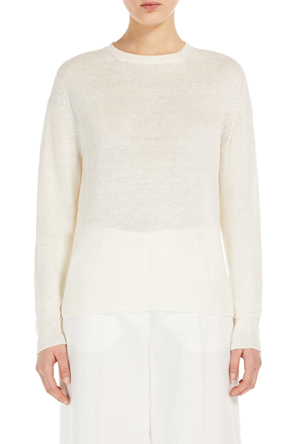Женский Weekend Max Mara Джемпер ATZECO из льна (цвет ), артикул 2515361052 | Фото 3