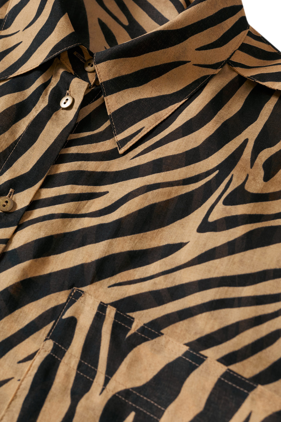 Mango Рубашка PATAGON из натурального хлопка с анималистичным принтом (цвет ), артикул 37073853 | Фото 5