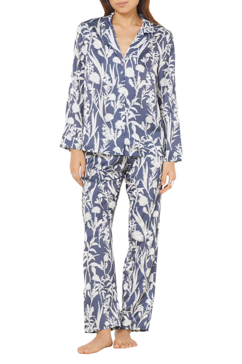Женский Etam Пижамная рубашка FIORE с цветочным принтом (цвет ), артикул 6543578 | Фото 2