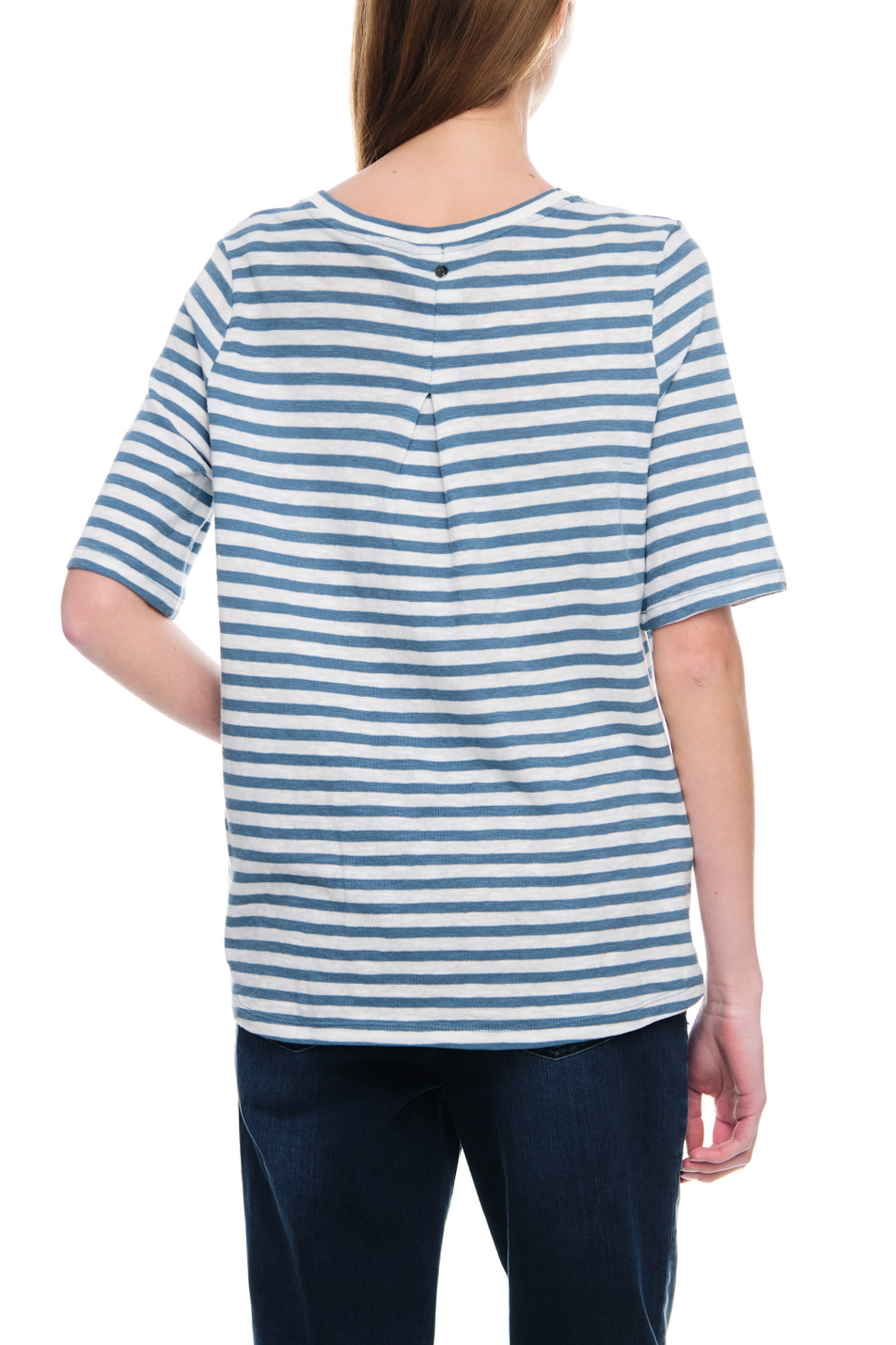 Женский Gerry Weber Футболка из натурального хлопка в полоску (цвет ), артикул 770012-44003 | Фото 6