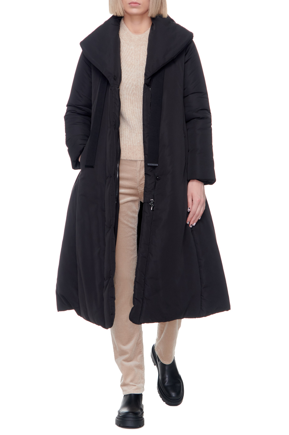 Emporio Armani Пальто с отложным воротником и поясом (цвет ), артикул 6K2L69-2NNIZ | Фото 3